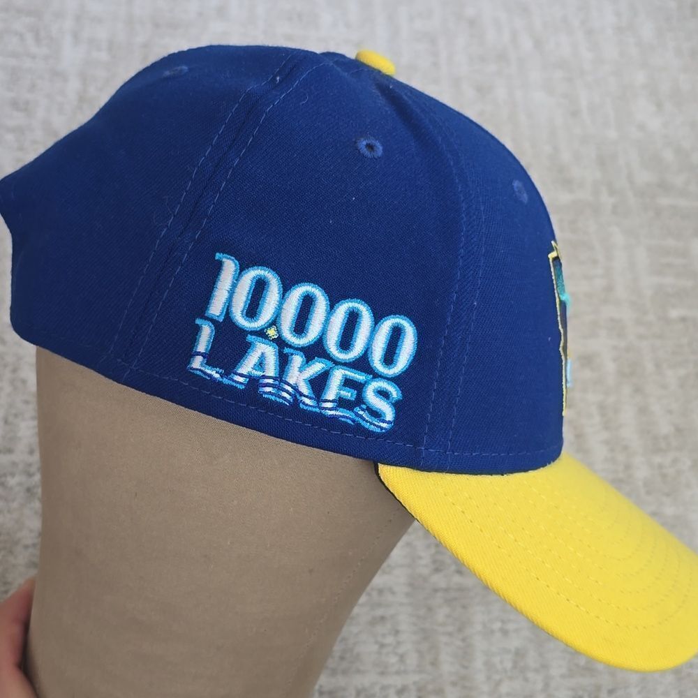 New Era Blue and Yellow Minnesota Lakes Embroidered Cap - Picture 6 of 8